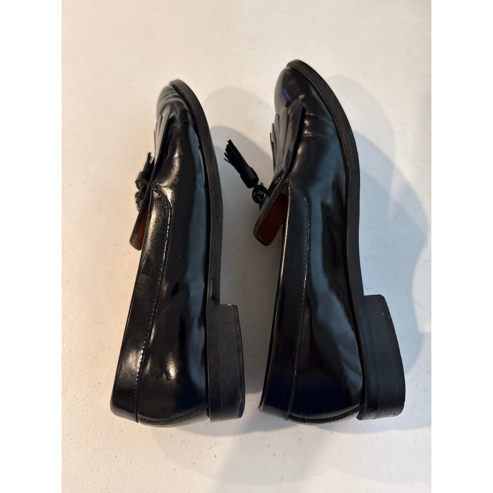 Everlane Womens Black Leather Kiltie Tassel Loafers Made in Italy Size 7 - Picture 7 of 8